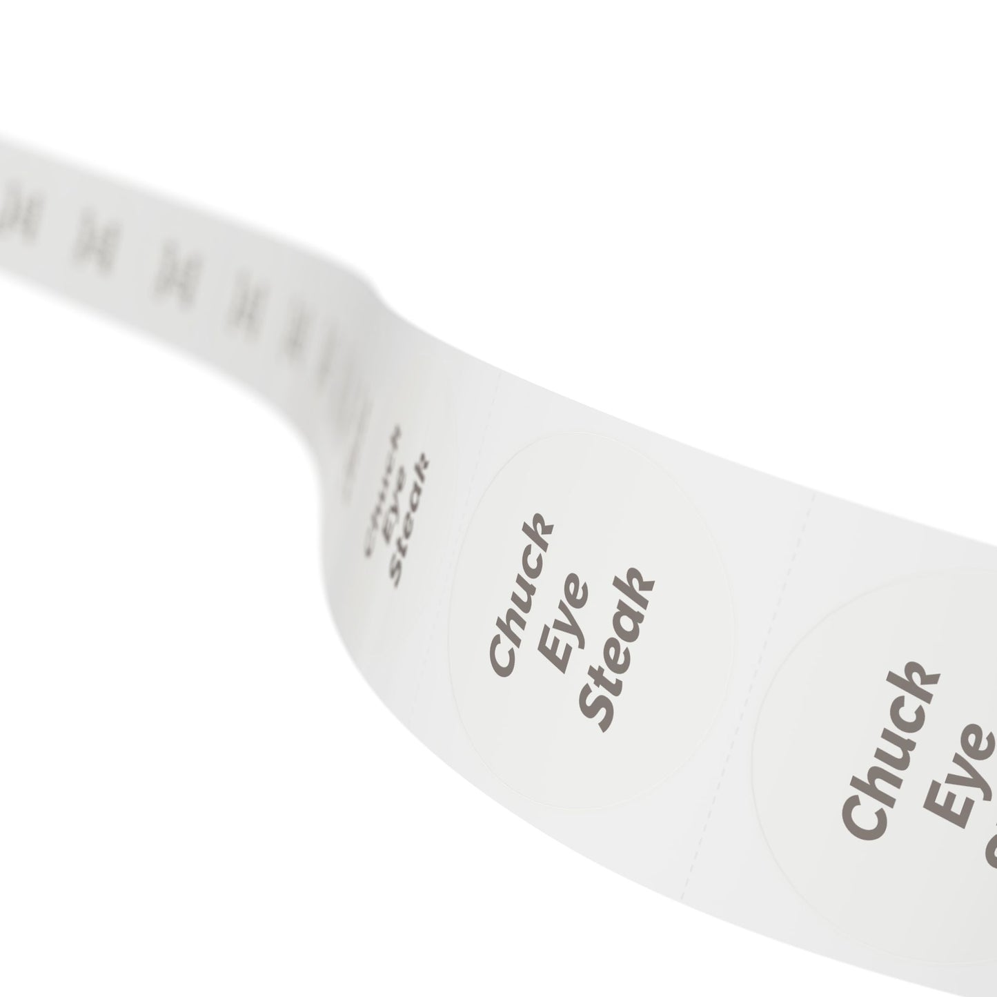 Round Sticker Label Rolls - π§ Chuck Eye Steak β Small Circular Labels