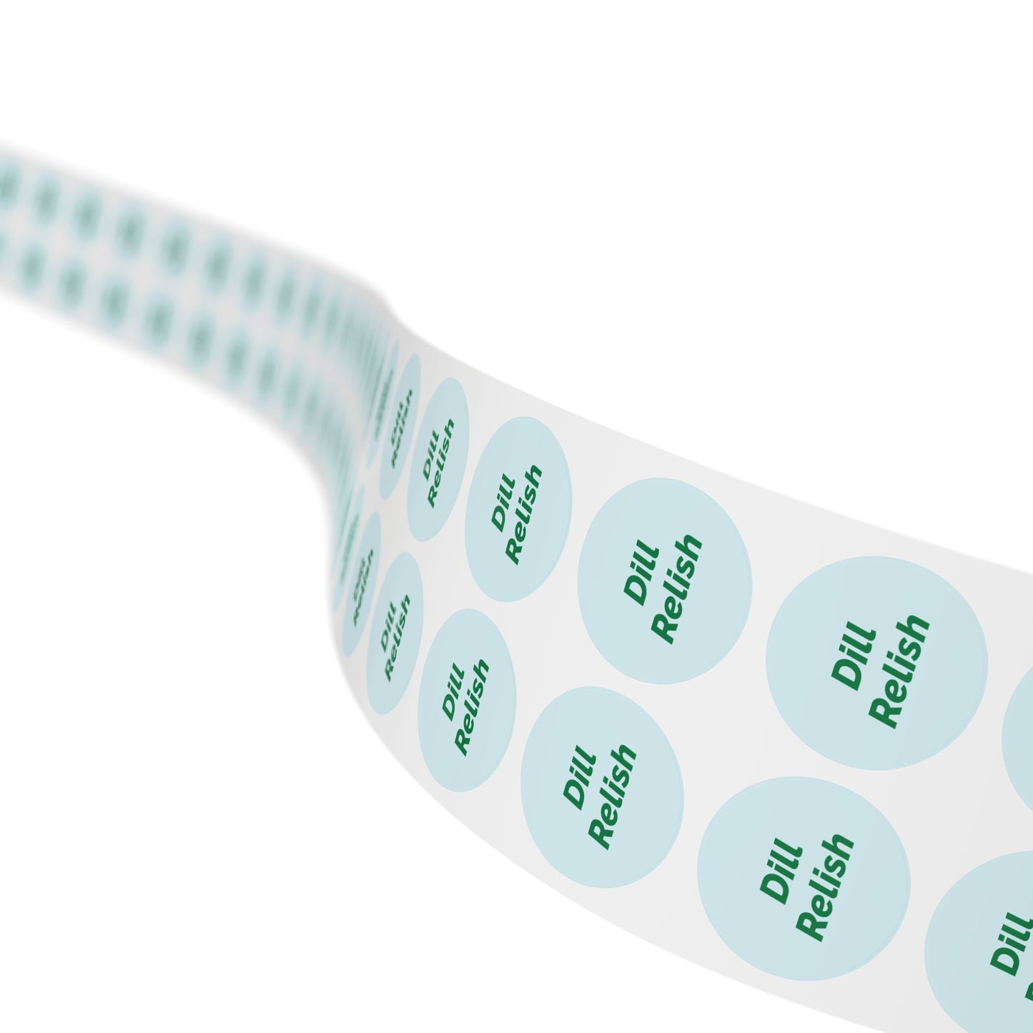 🧊 Dill Relish 🧊 All Things Pickled - Round Sticker Label Rolls
