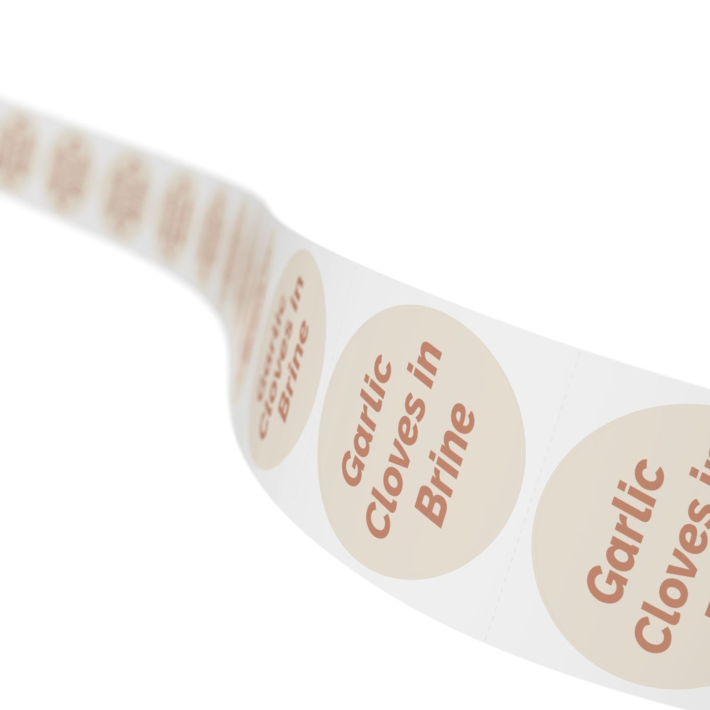 🧊 Garlic Cloves in Brine 🧊 All Things Pickled - Round Sticker Label Rolls
