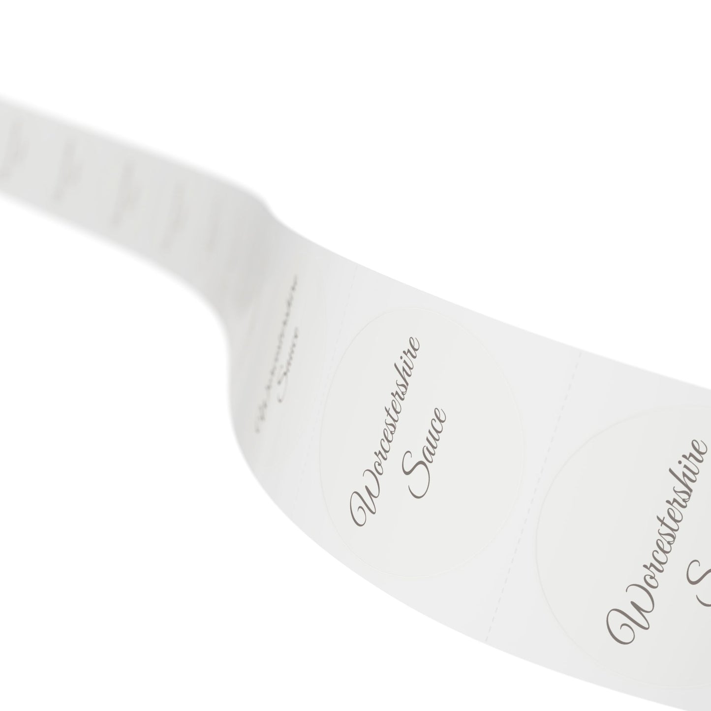 π§ Worcestershire Sauce π§ Round Sticker Label Rolls