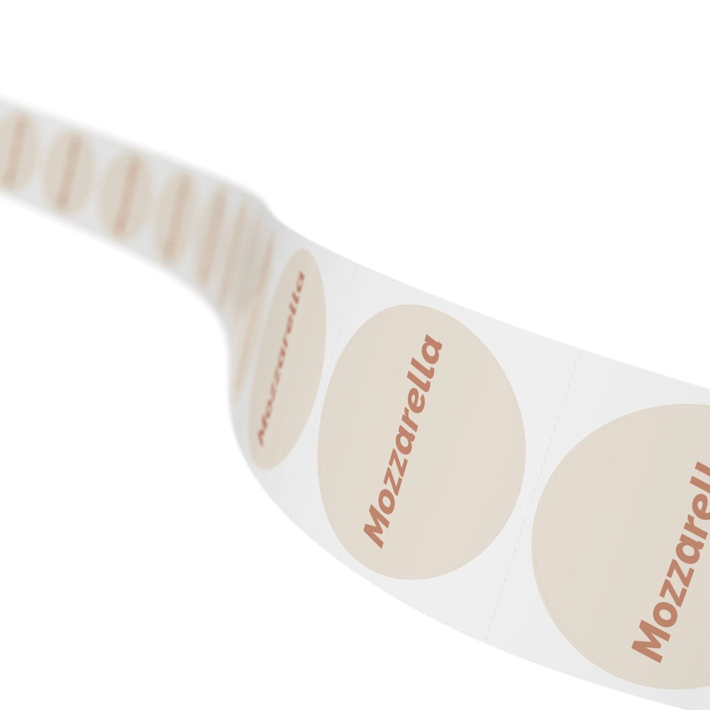 🧊 Mozzarella 🧊 Cheeses and Dips - Round Sticker Label Rolls