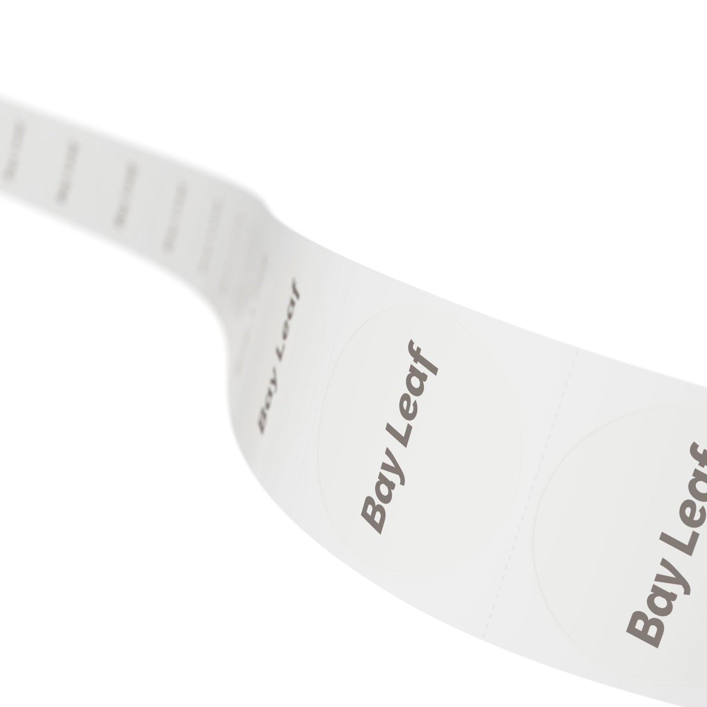 🧊 Bay Leaf 🧊 Herbs and Spices - Round Sticker Label Rolls