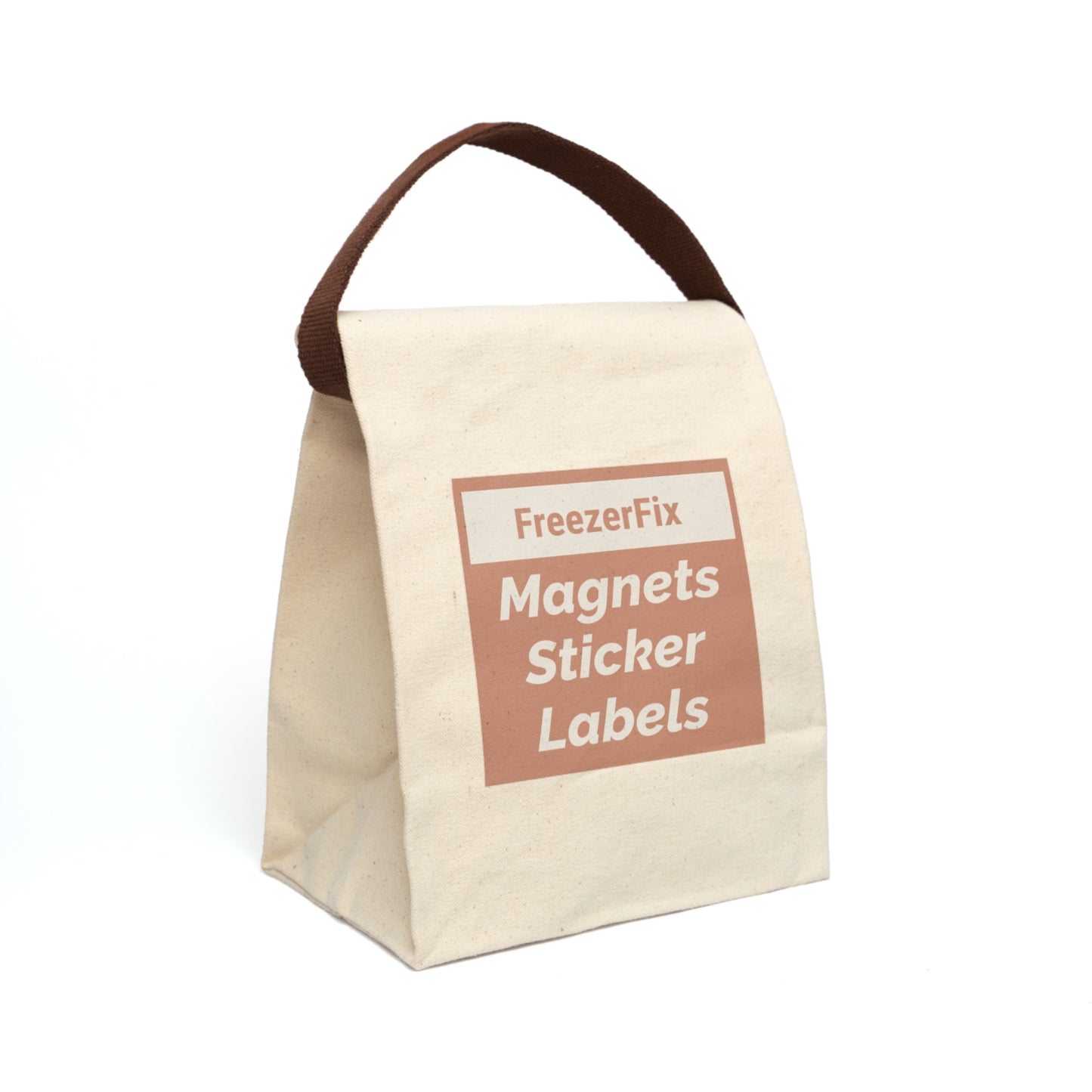 Canvas Roll-Top Storage Bag – Durable Label & Sticker Organizer - Terracotta Dawn Themed