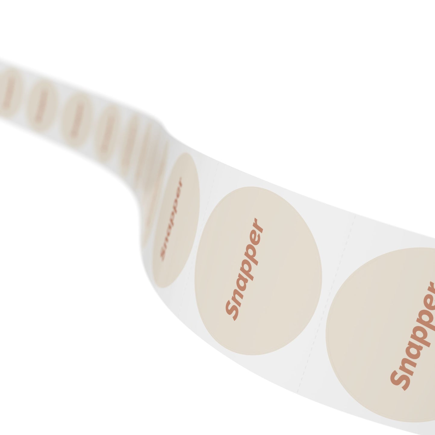 Round Sticker Label Rolls - π§ Snapper β Small Circular Labels