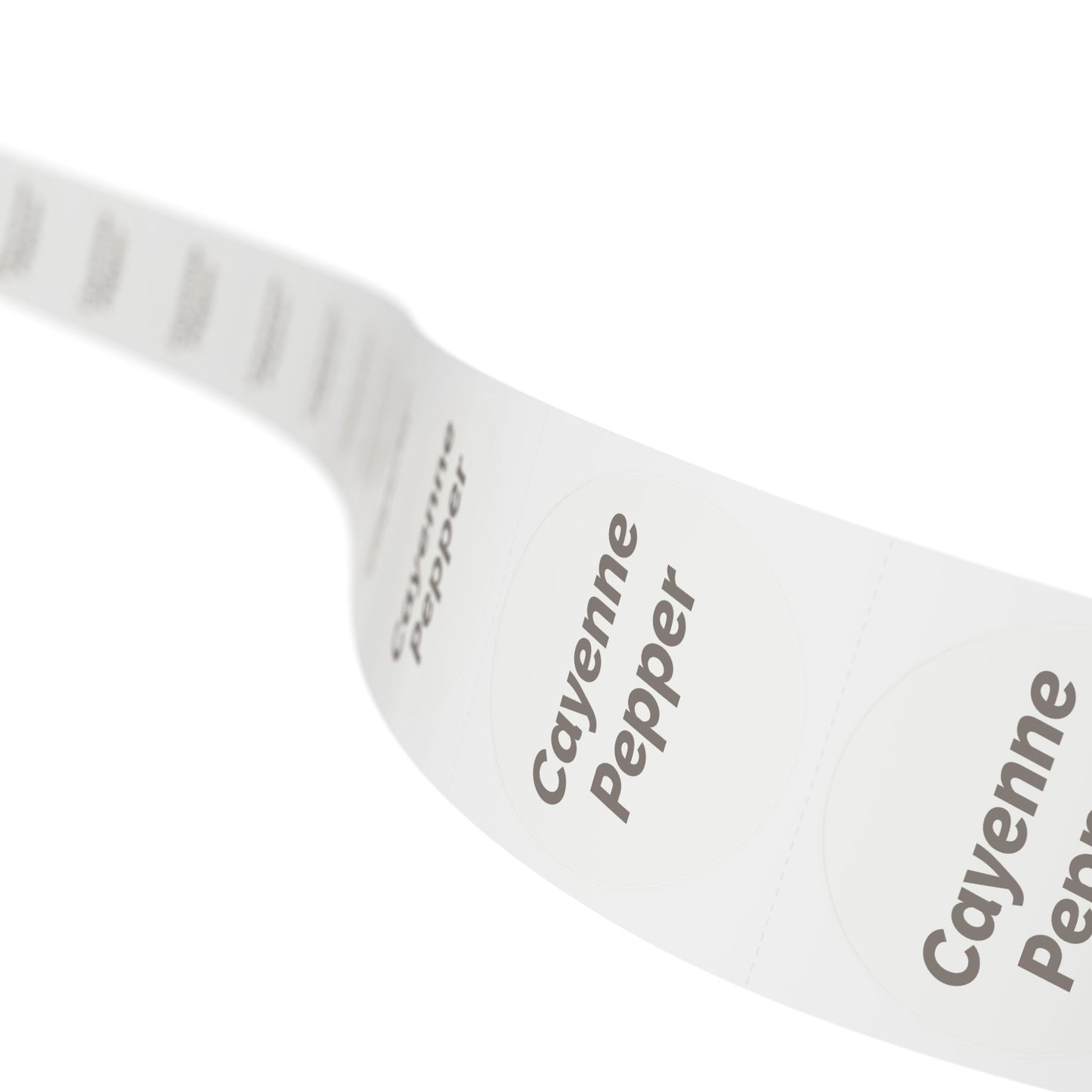 🧊 Cayenne Pepper 🧊 Herbs and Spices - Round Sticker Label Rolls