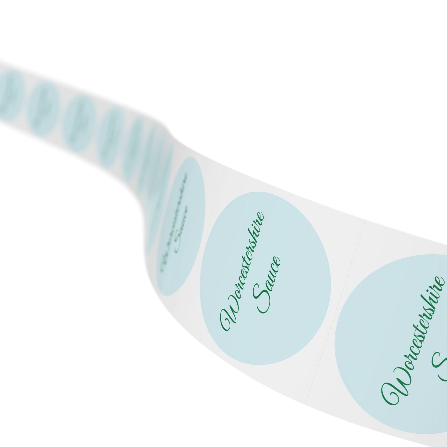 π§ Worcestershire Sauce π§ Round Sticker Label Rolls