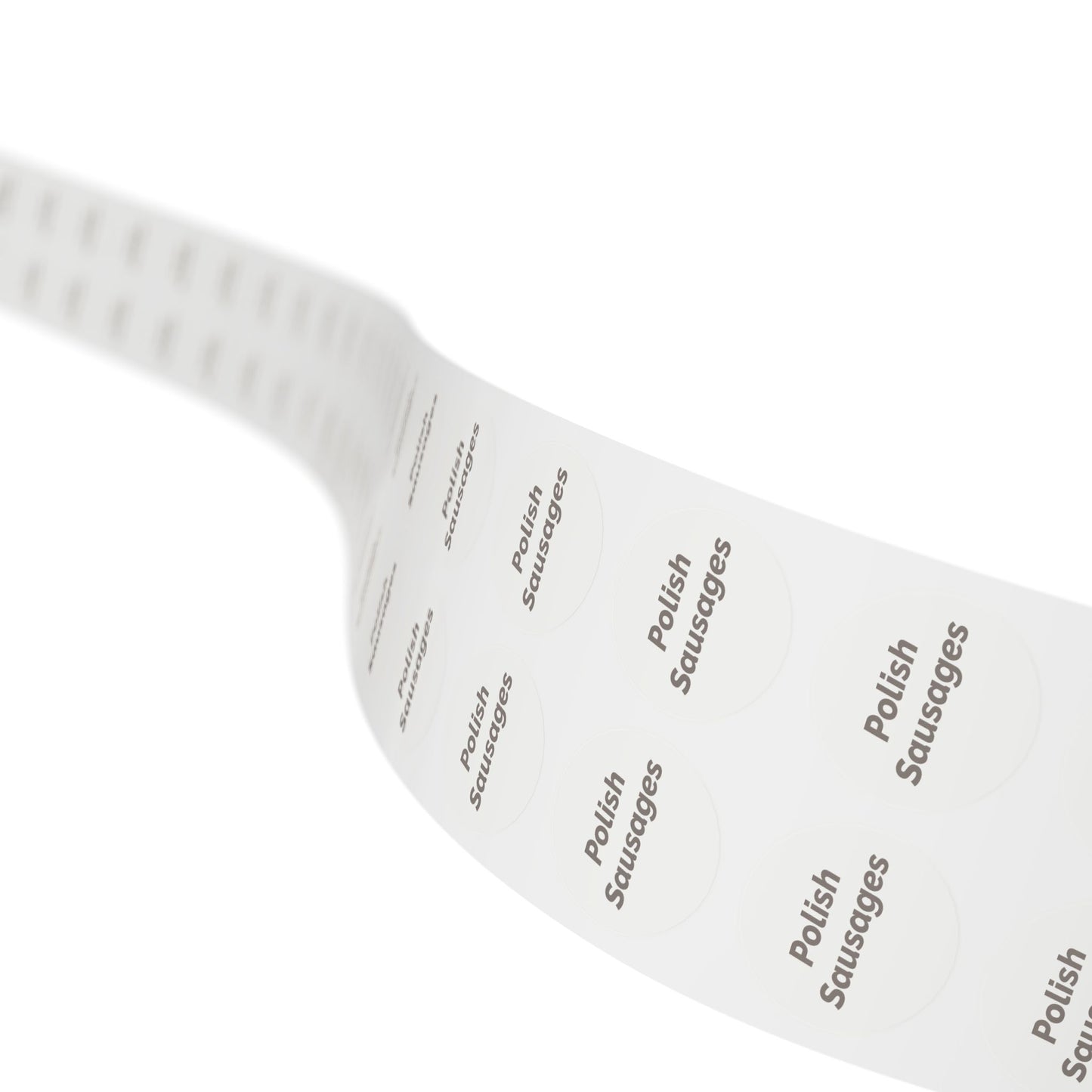 Round Sticker Label Rolls - π§ Polish Sausages β Small Circular Labels