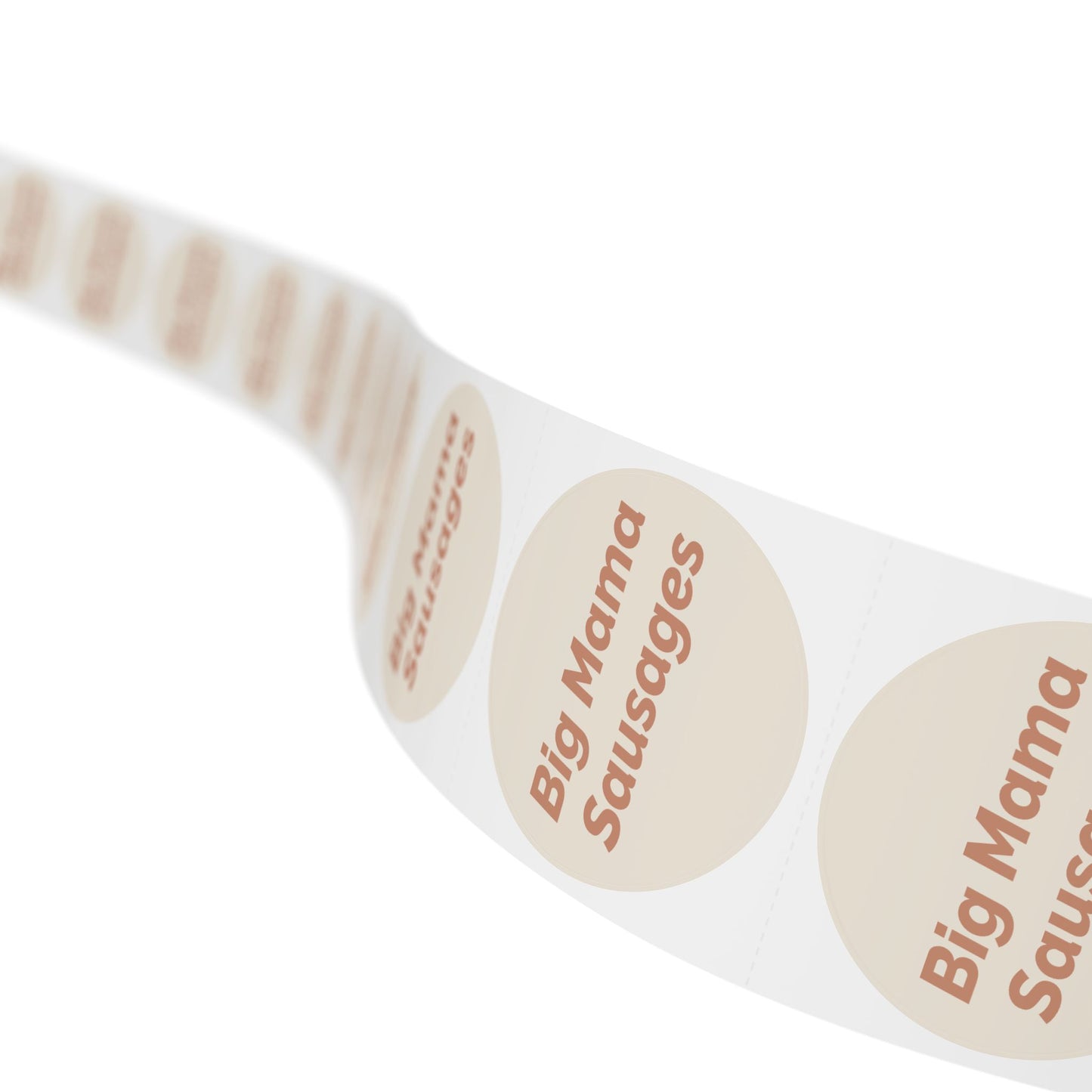 🧊 Big Mama Sausages 🧊 All Things Pickled - Round Sticker Label Rolls