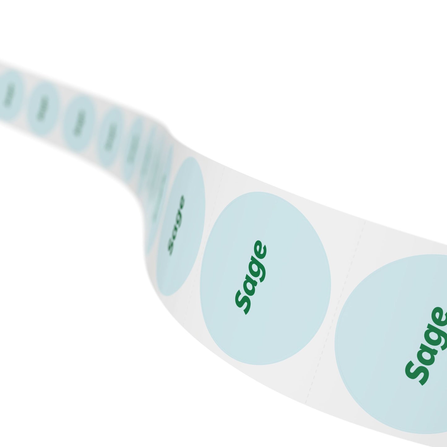 🧊 Sage 🧊 Herbs and Spices - Round Sticker Label Rolls