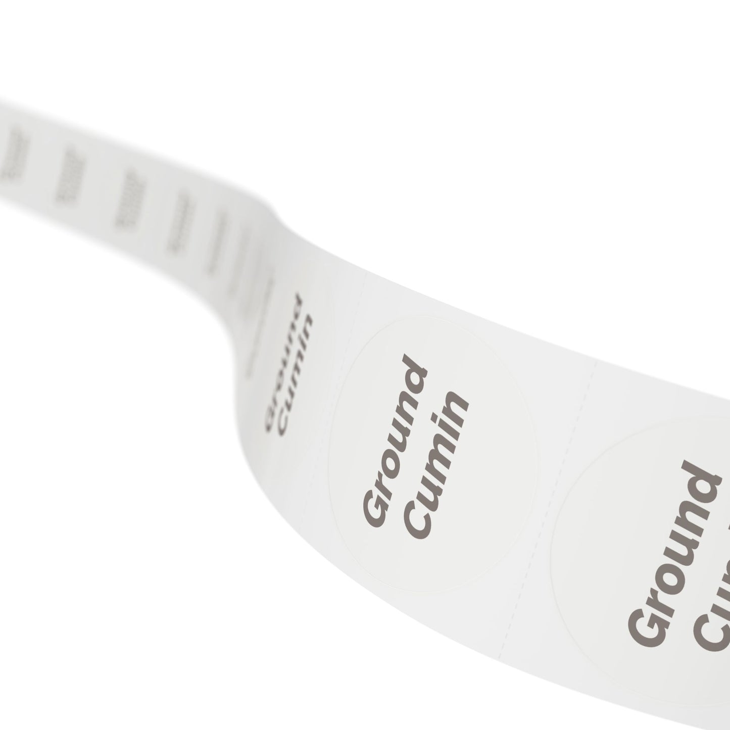 🧊 Ground Cumin 🧊 Herbs and Spices - Round Sticker Label Rolls
