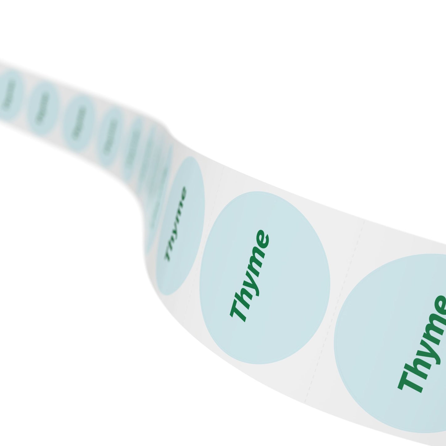 🧊 Thyme 🧊 Herbs and Spices - Round Sticker Label Rolls