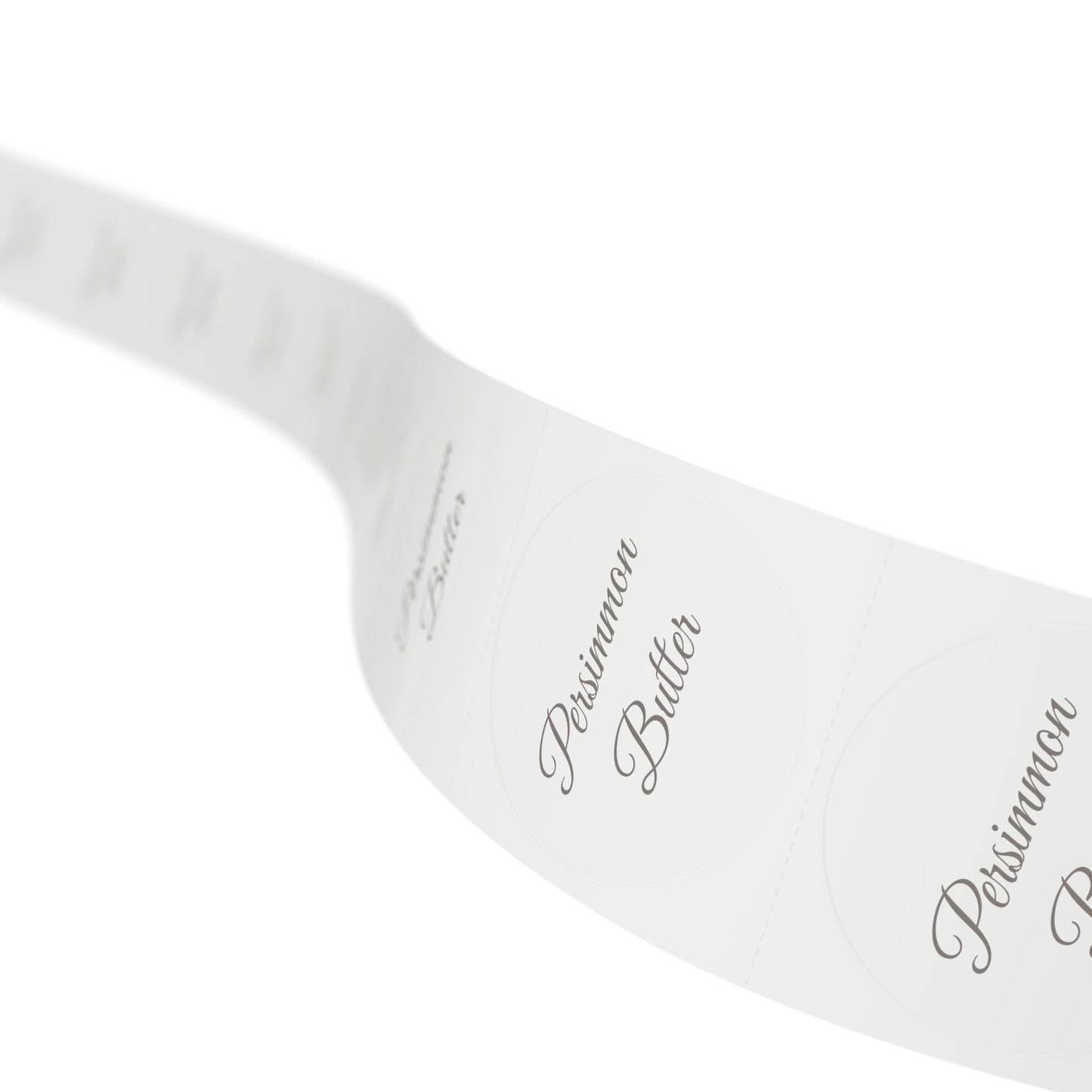 π§ Persimmon Butter π§ Round Sticker Label Rolls