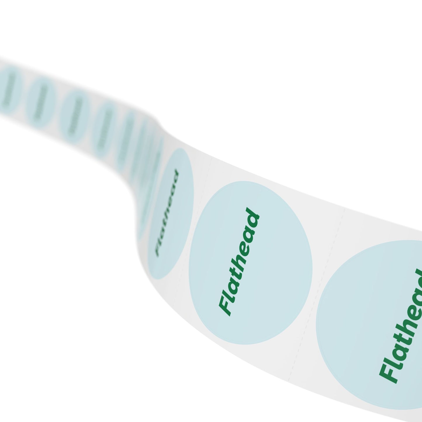 Round Sticker Label Rolls - π§ Flathead β Small Circular Labels