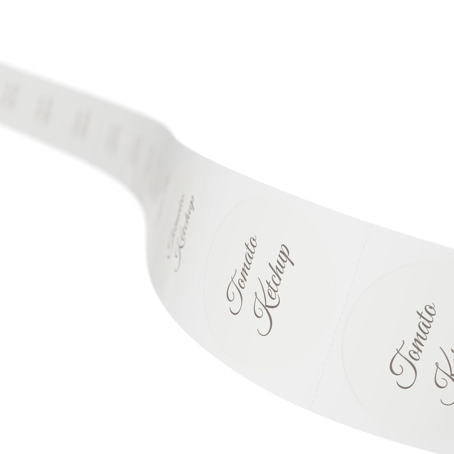 π§ Tomato Ketchup π§ Round Sticker Label Rolls