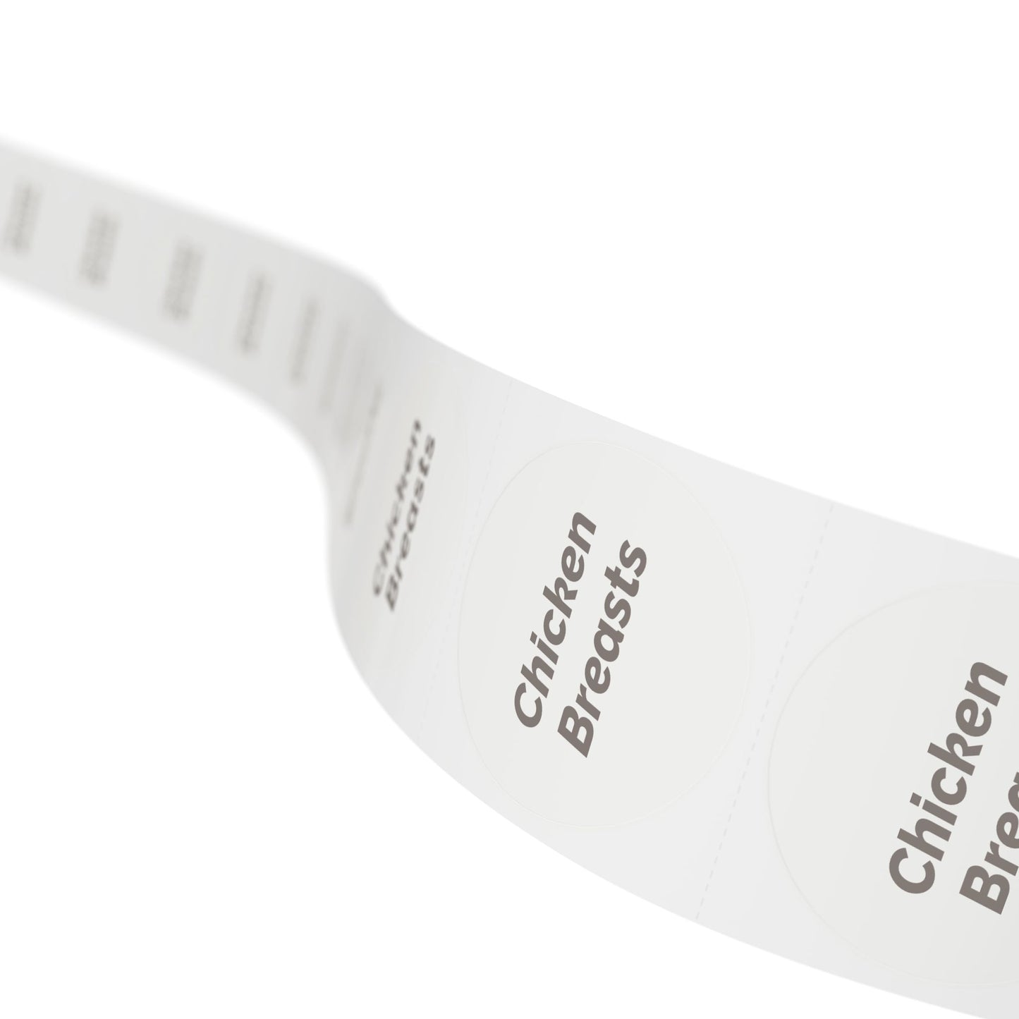 Round Sticker Label Rolls - π§ Chicken Breasts β Small Circular Labels