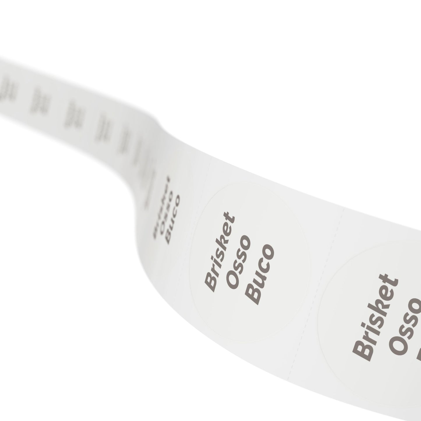 Round Sticker Label Rolls - π§ Brisket Osso Buco β Small Circular Labels