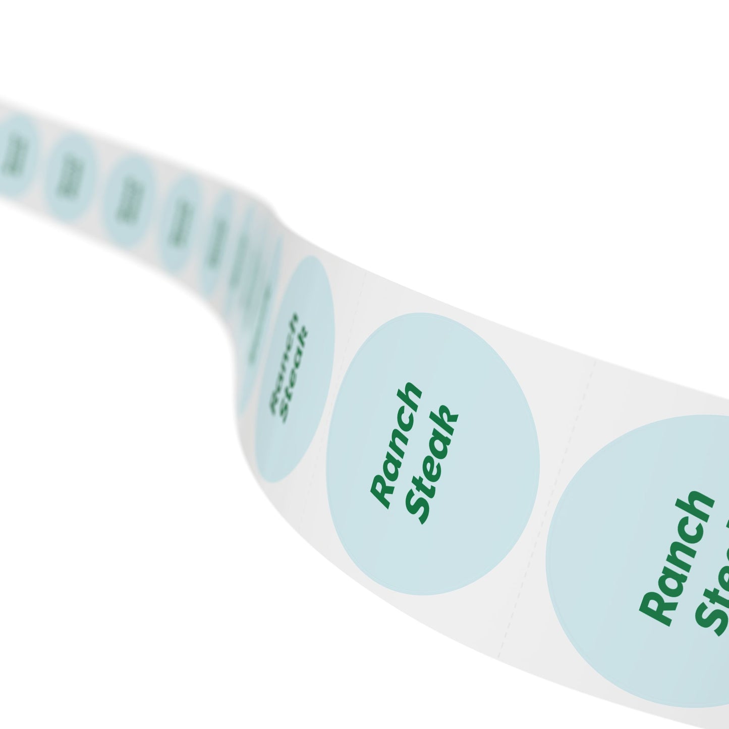 Round Sticker Label Rolls - π§ Ranch Steak β Small Circular Labels
