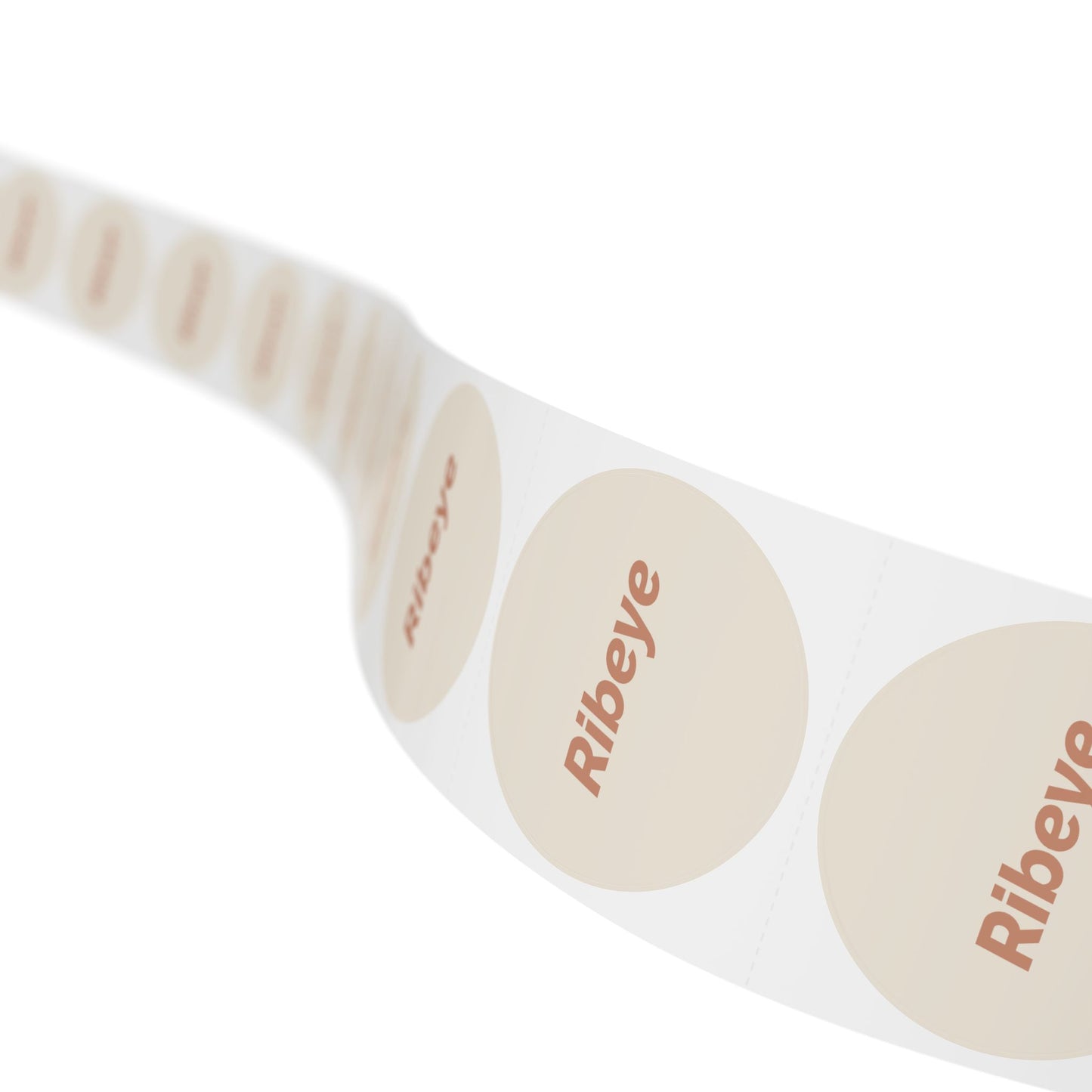 Round Sticker Label Rolls - π§ Ribeye β Small Circular Labels