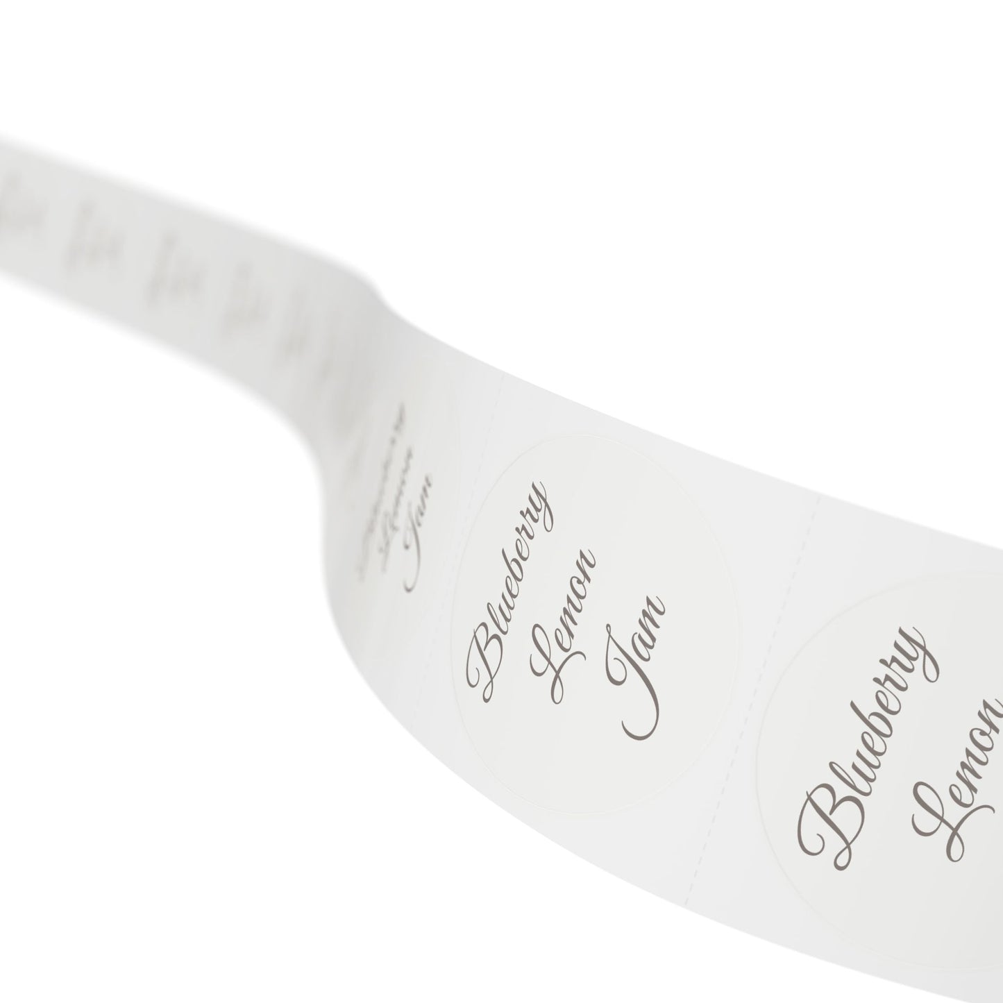 π§ Blueberry & Lemon Jam π§ Round Sticker Label Rolls
