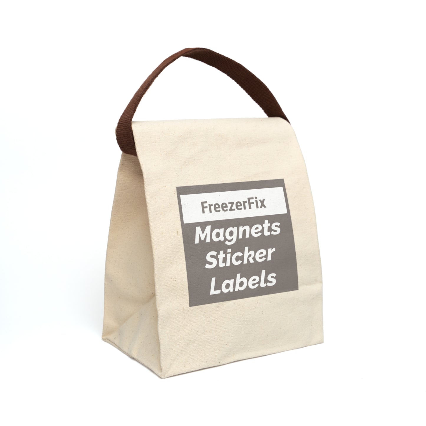 Canvas Roll-Top Storage Bag – Durable Label & Sticker Organizer - Ivory Sands Themed