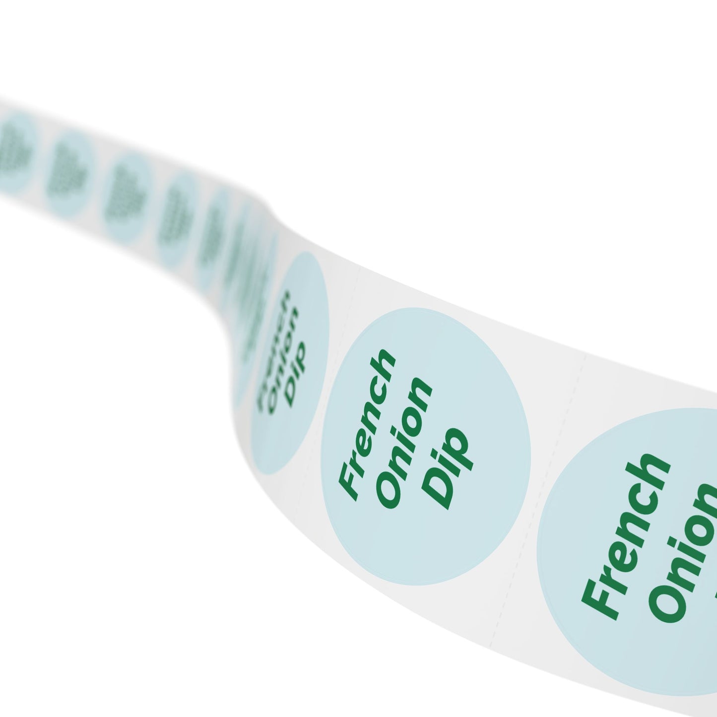 🧊 French Onion Dip 🧊 Cheeses and Dips - Round Sticker Label Rolls