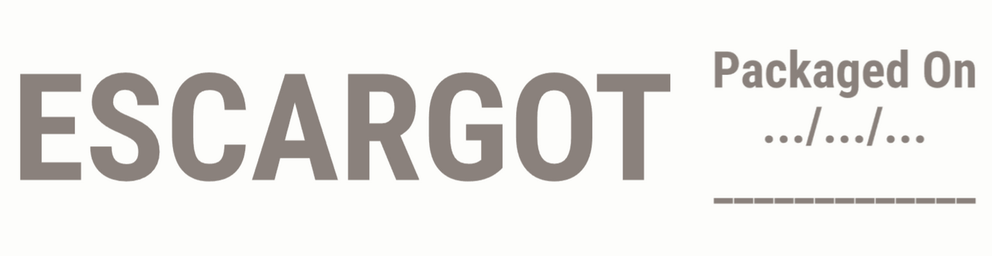 Freezer Organization Magnet – ESCARGOT Label with Packaging Date Guide | Vertical Freezer & Walk-In Cooler Label