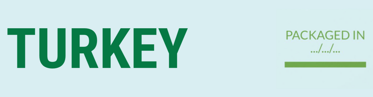 π§ Stick-On Freezer Drawer Labels - Turkey