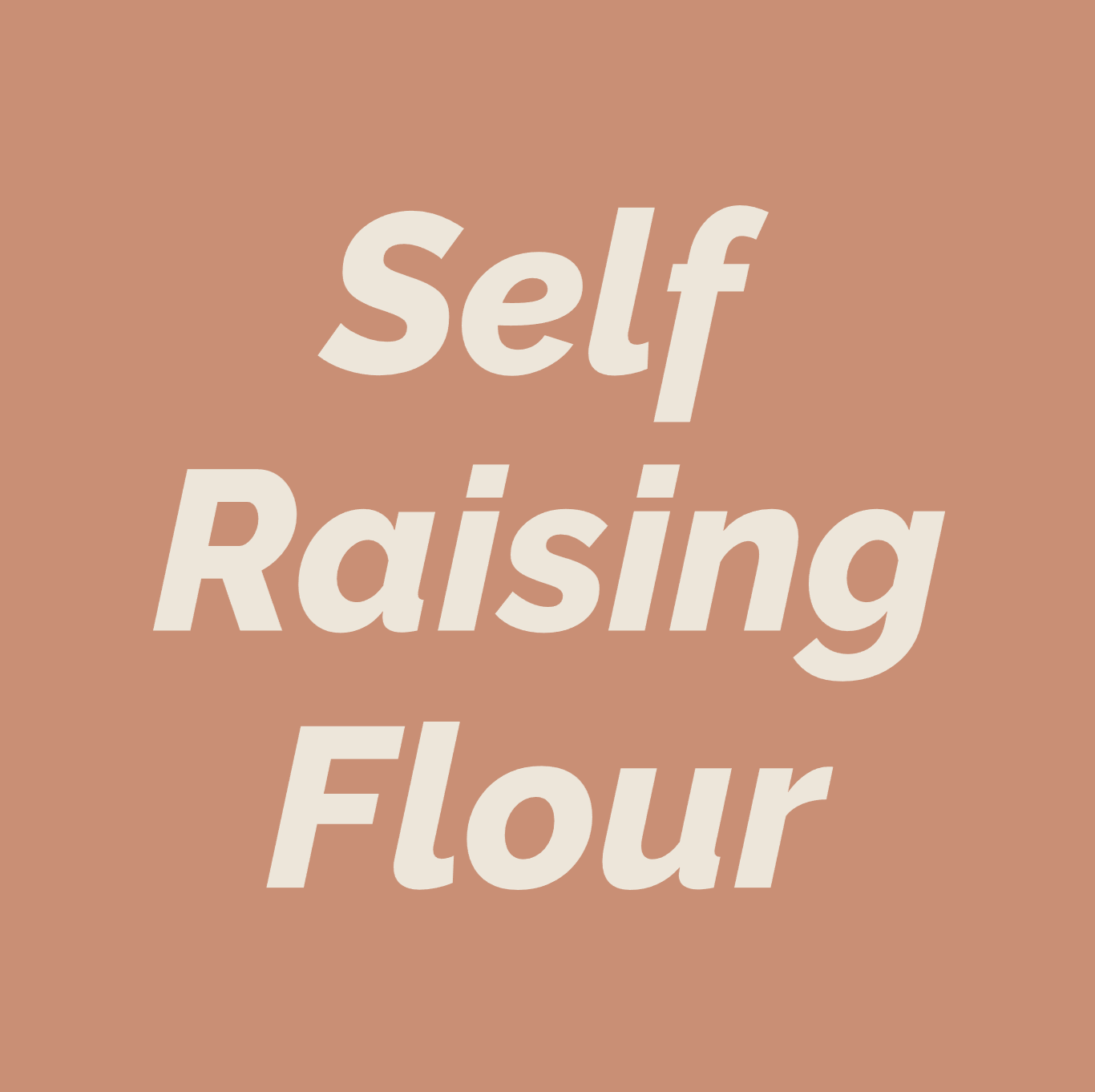 Styled Vinyl Pantry Container Label Sets - Reusable - Self Raising Flour