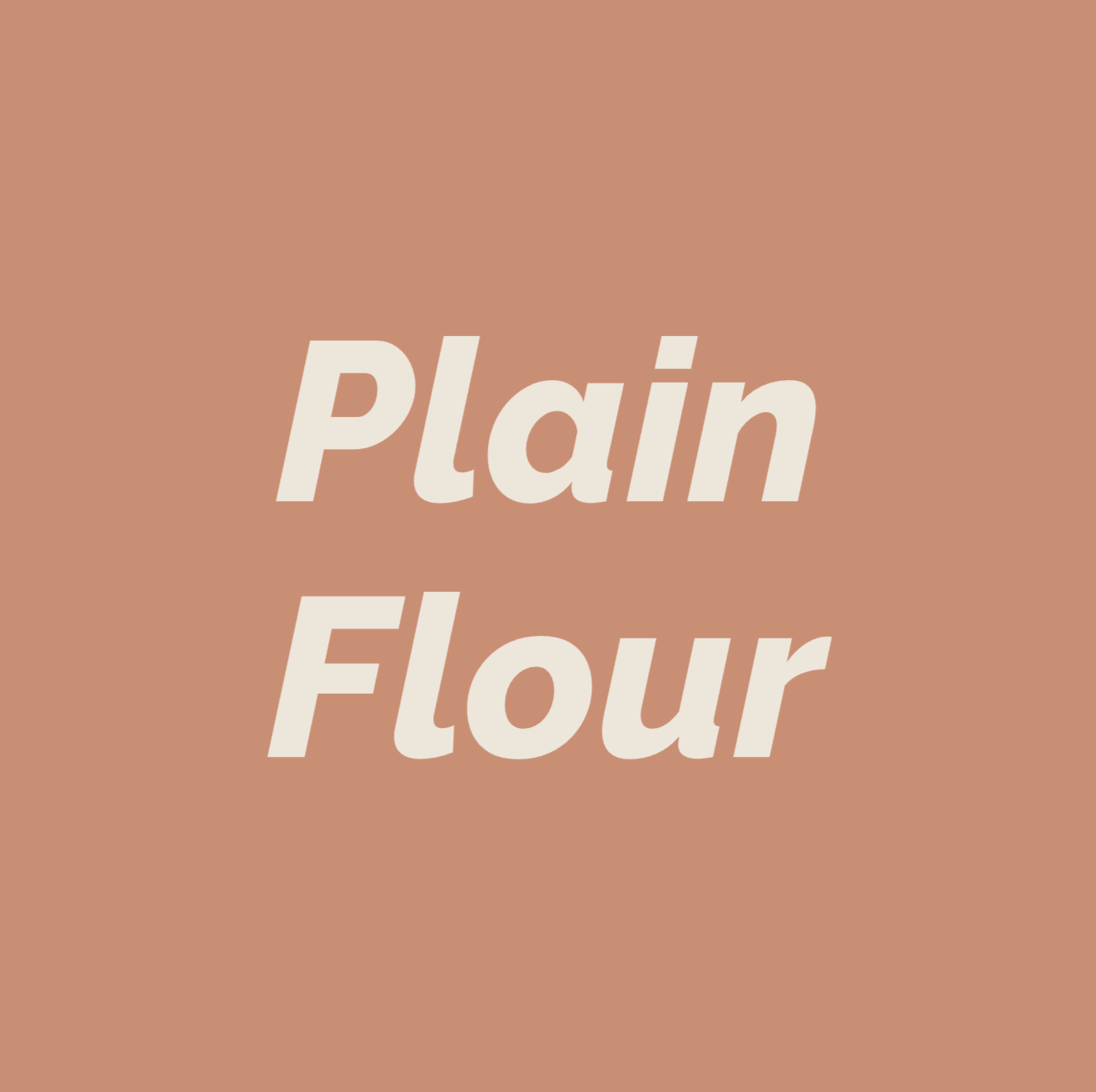 Styled Vinyl Pantry Container Label Sets - Reusable - Plain Flour