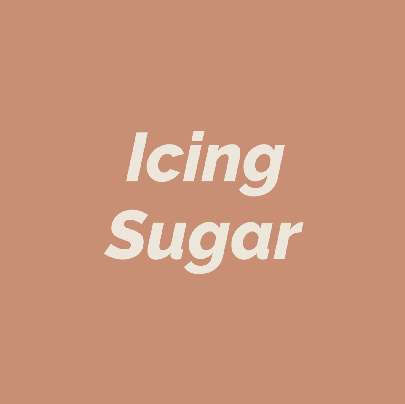 Styled Vinyl Pantry Container Label Sets - Reusable - Icing Sugar