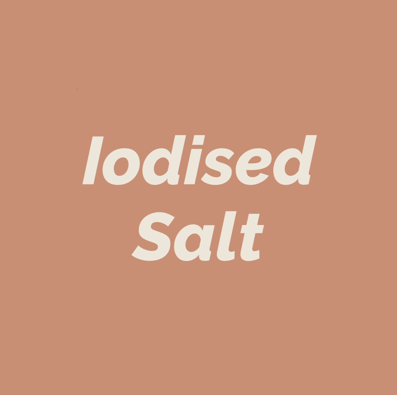 Styled Vinyl Pantry Container Label Sets - Reusable - Iodised Salt