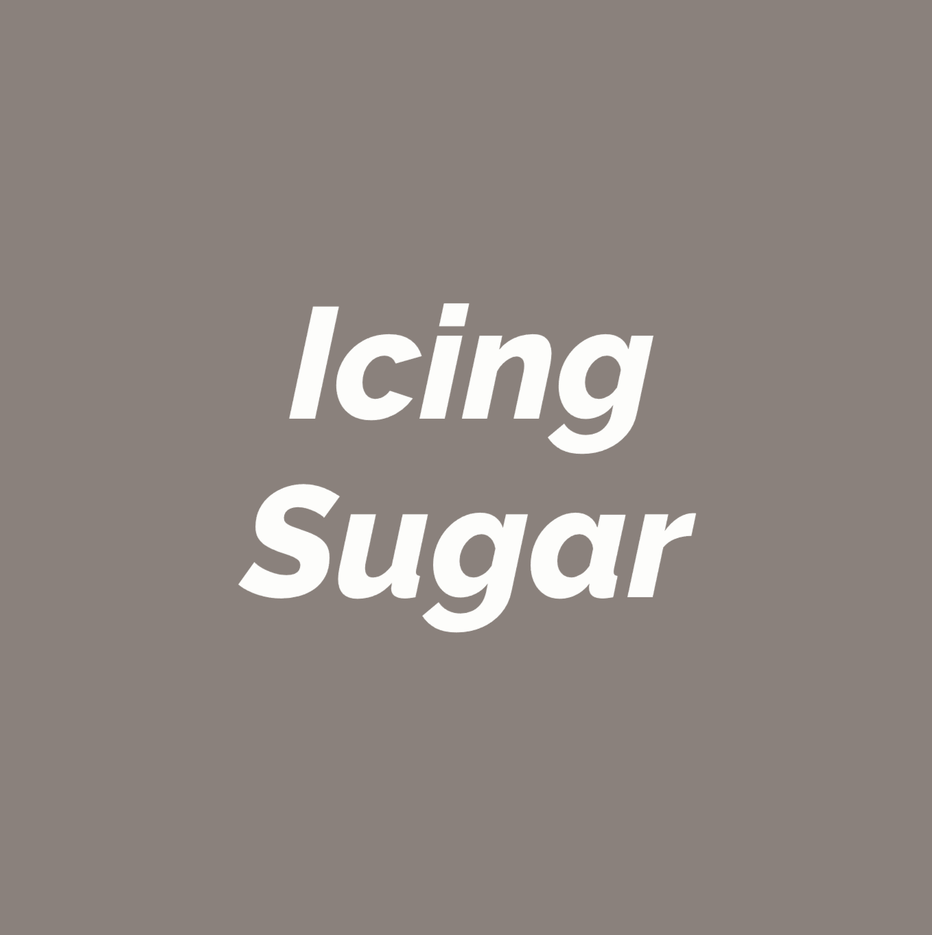 Styled Vinyl Pantry Container Label Sets - Reusable - Icing Sugar