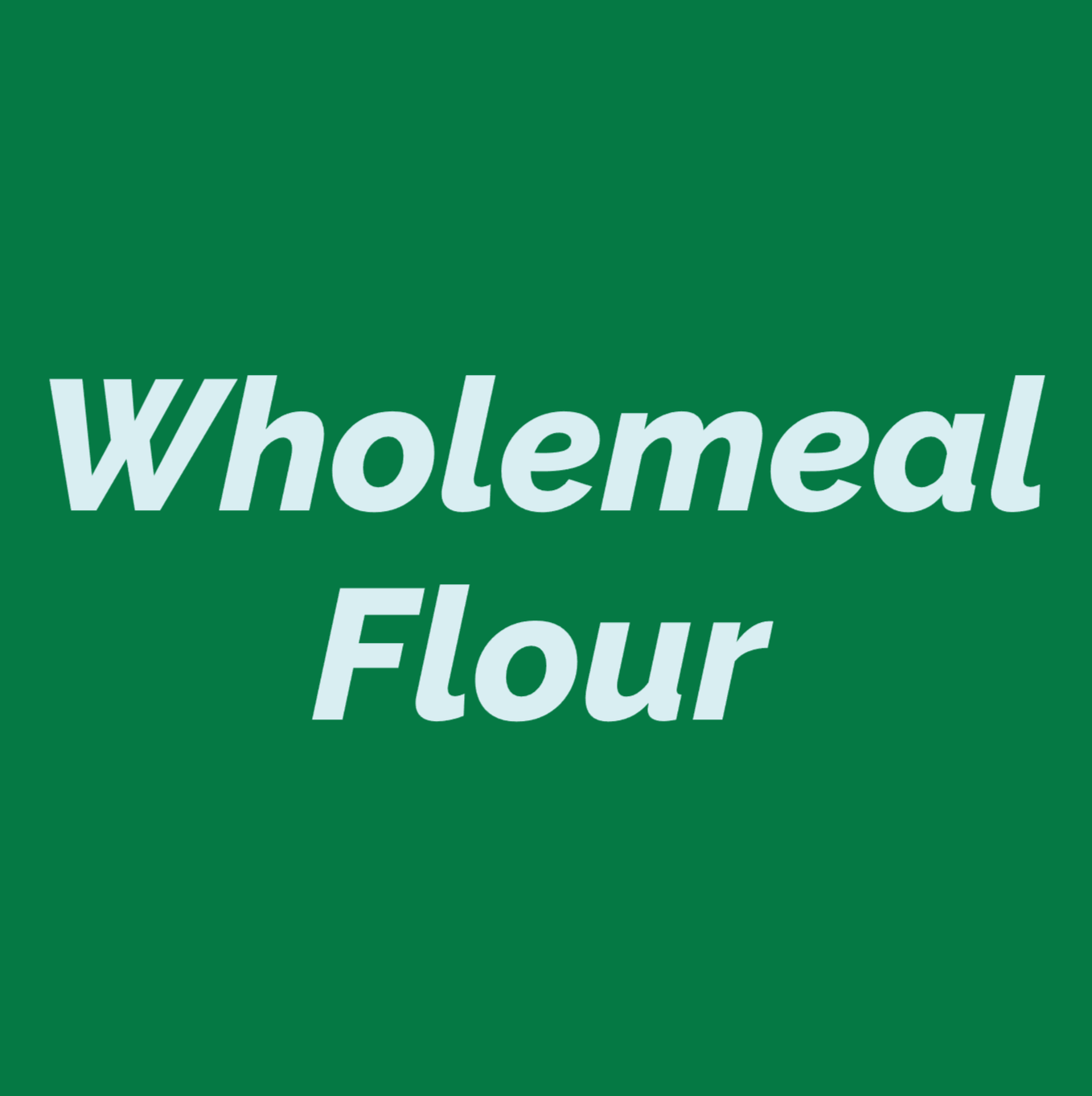 Styled Vinyl Pantry Container Label Sets - Reusable - Wholemeal Flour