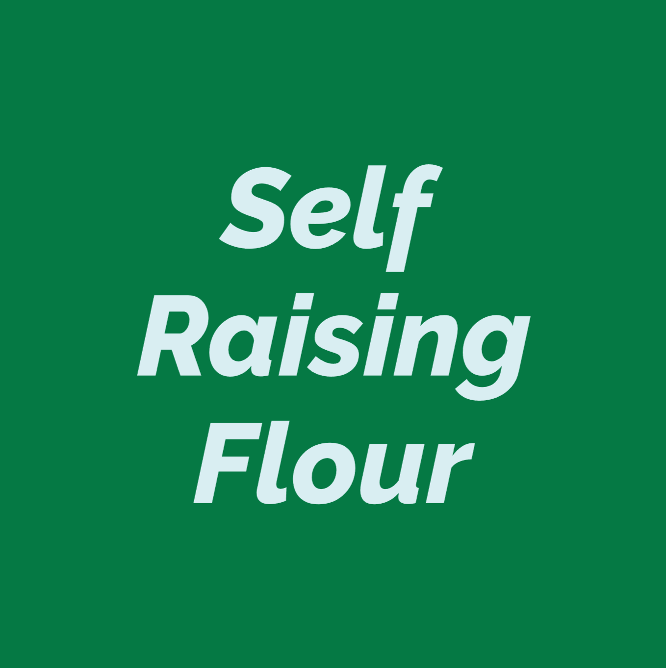 Styled Vinyl Pantry Container Label Sets - Reusable - Self Raising Flour
