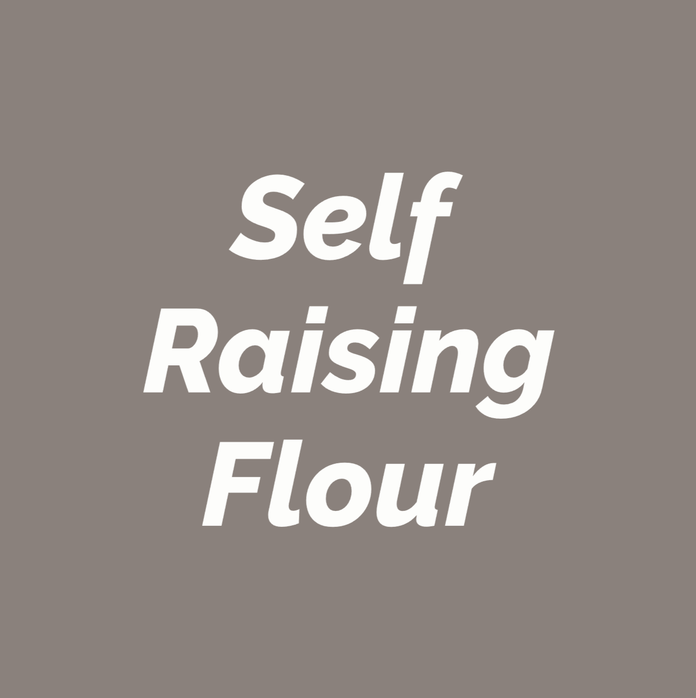 Styled Vinyl Pantry Container Label Sets - Reusable - Self Raising Flour
