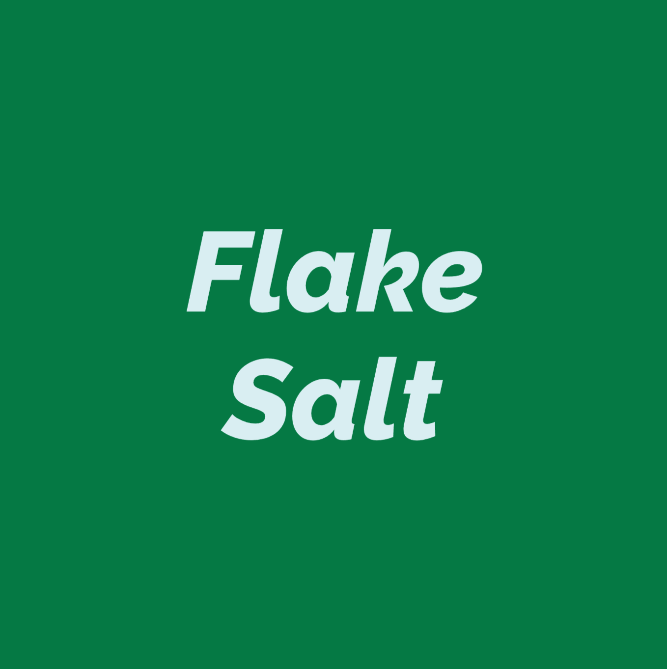 Styled Vinyl Pantry Container Label Sets - Reusable - Flake Salt