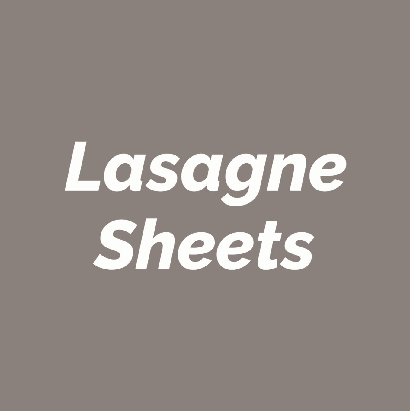 Styled Vinyl Pantry Container Label Sets - Reusable - Lasagna Sheets