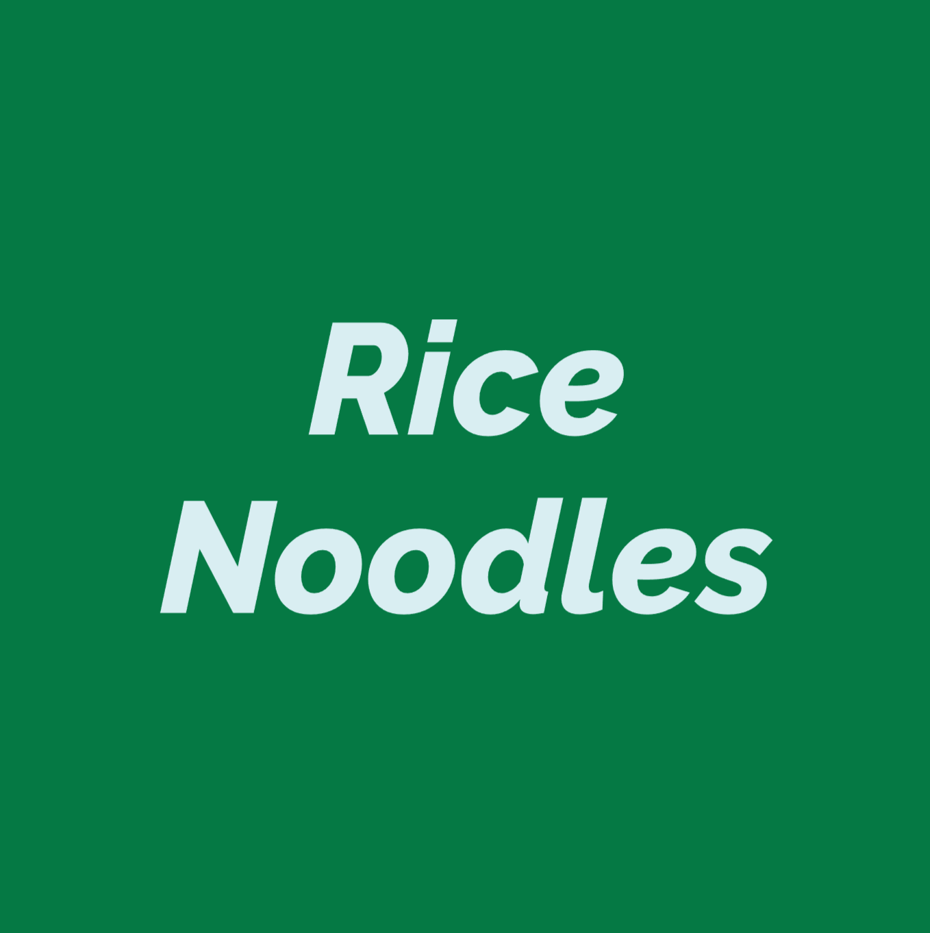 Styled Vinyl Pantry Container Label Sets - Reusable - Rice Noodles