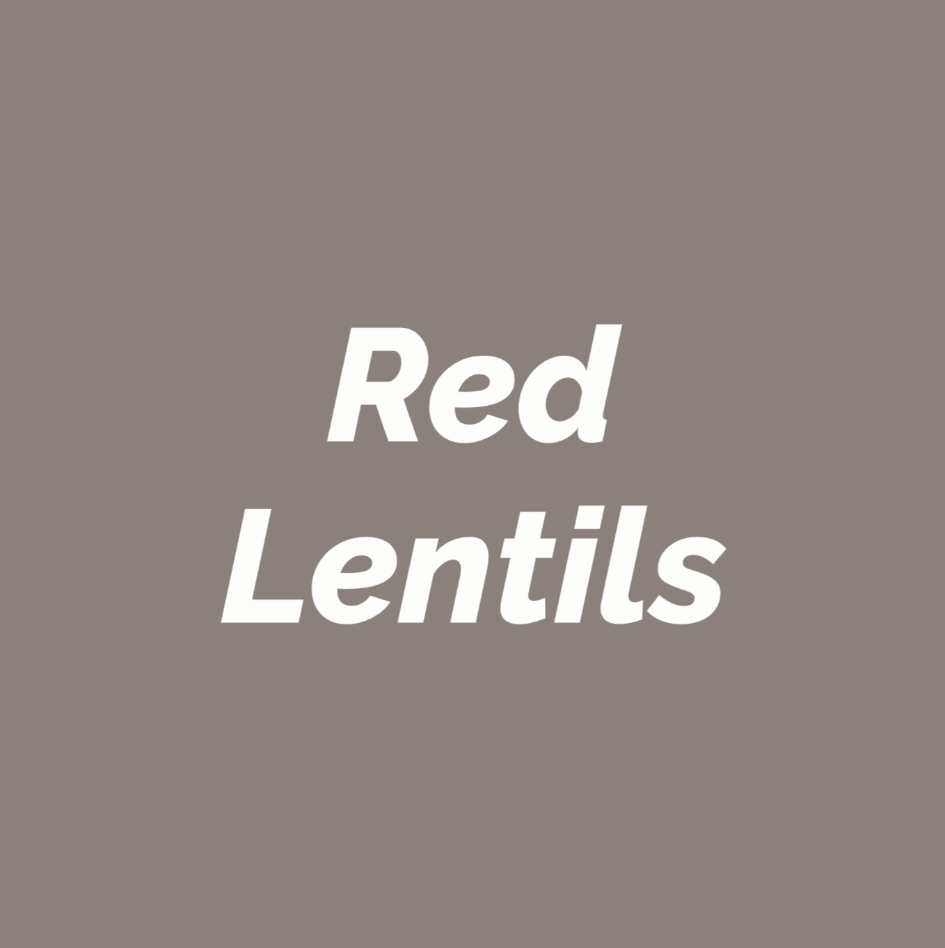 Styled Vinyl Pantry Container Label Sets - Reusable - Red Lentils