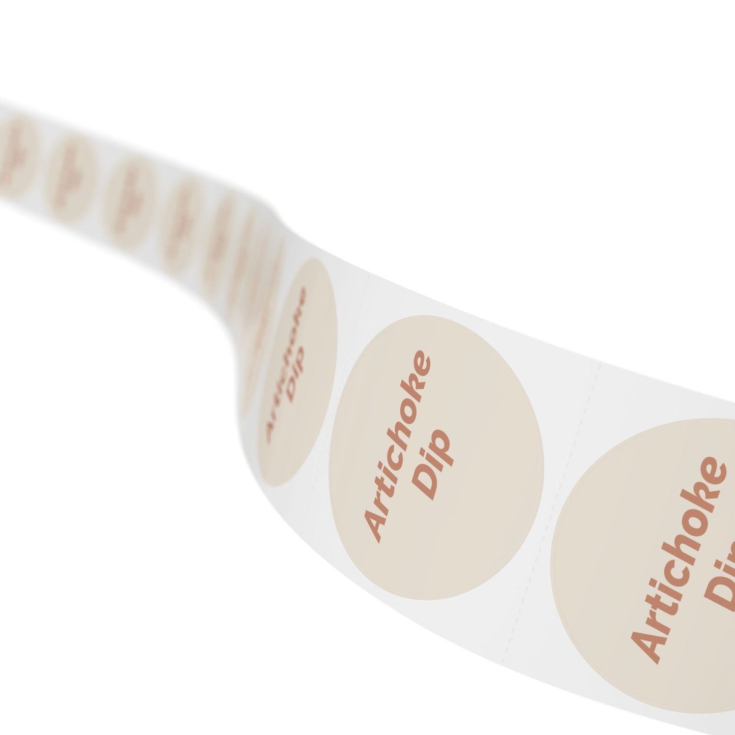 🧊 Artichoke Dip 🧊 Cheeses and Dips - Round Sticker Label Rolls