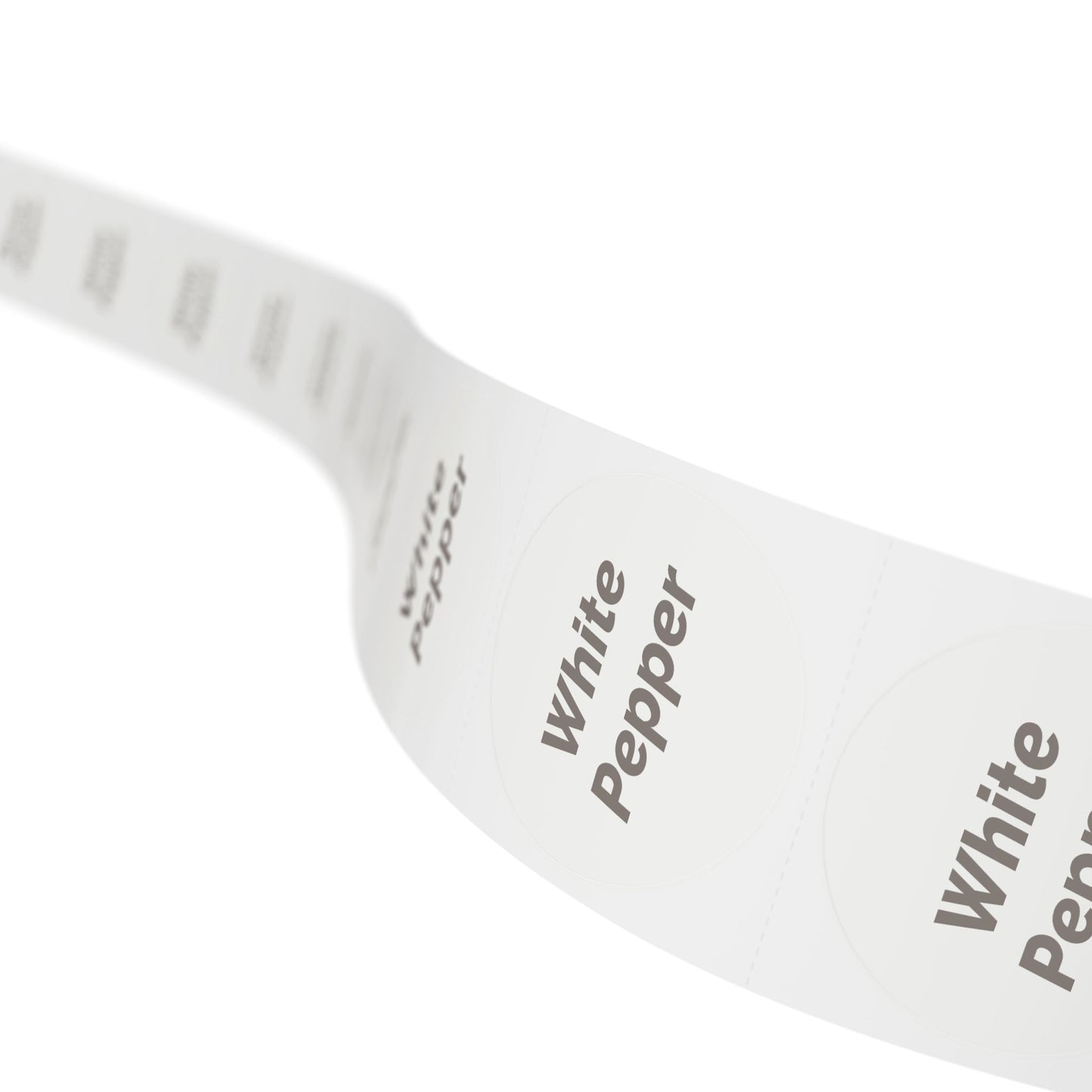 🧊 White Pepper 🧊 Herbs and Spices - Round Sticker Label Rolls