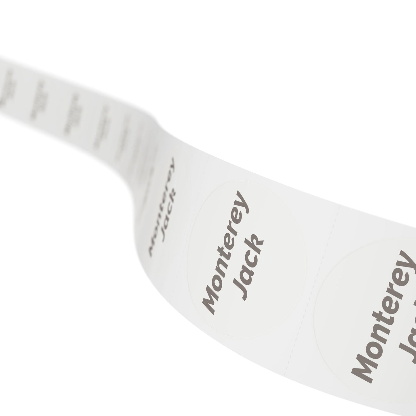 🧊 Monterey Jack 🧊 Cheeses and Dips - Round Sticker Label Rolls