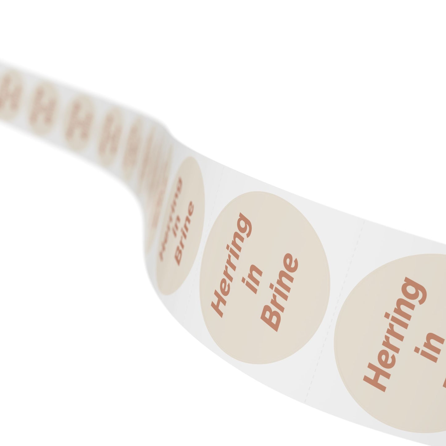 🧊 Herring in Brine 🧊 All Things Pickled - Round Sticker Label Rolls
