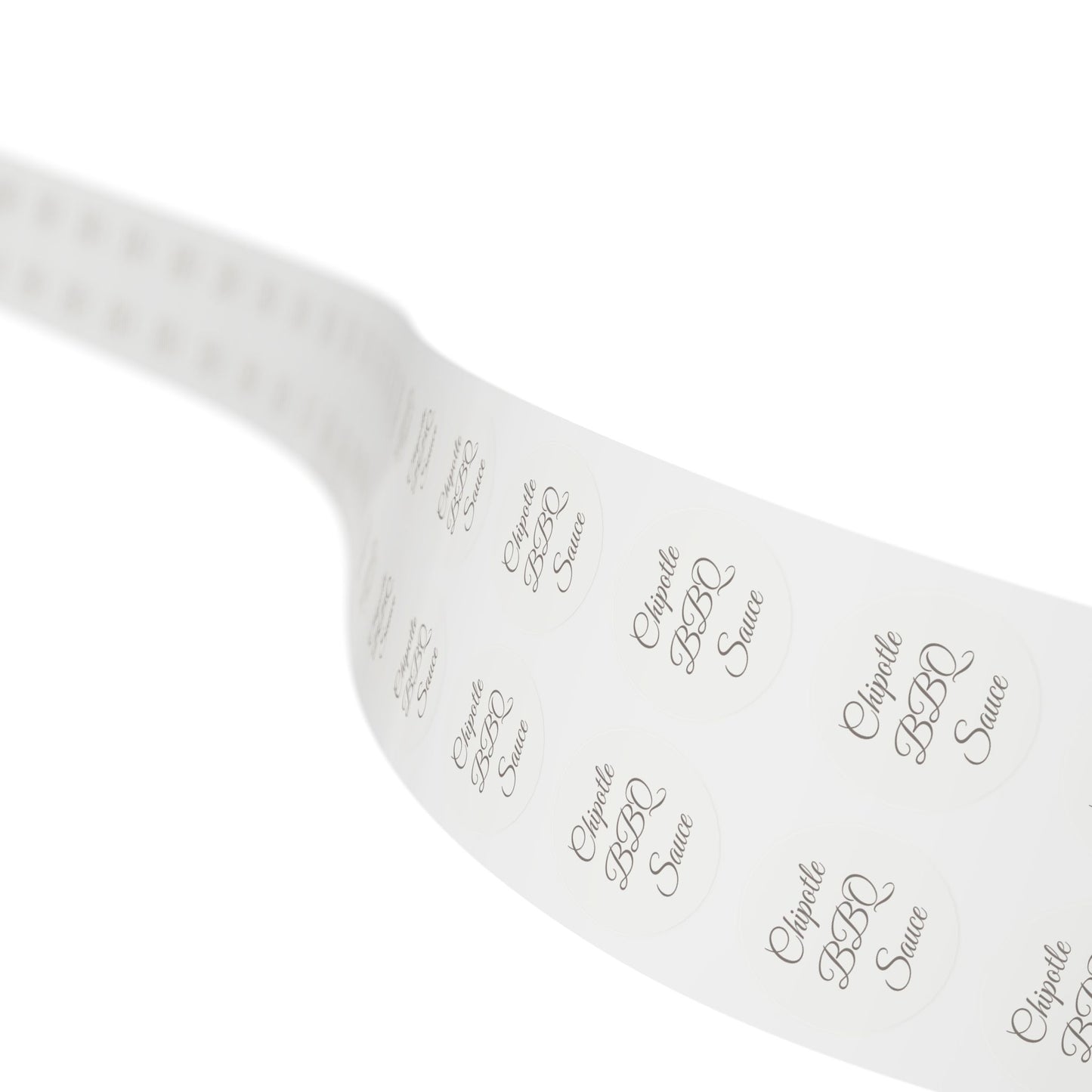 π§ Chipotle BBQ Sauce π§ Round Sticker Label Rolls