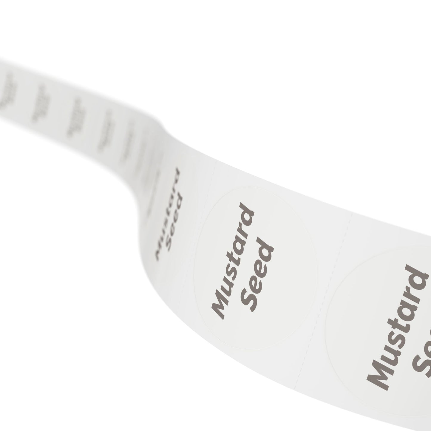 🧊 Mustard Seed 🧊 Herbs and Spices - Round Sticker Label Rolls