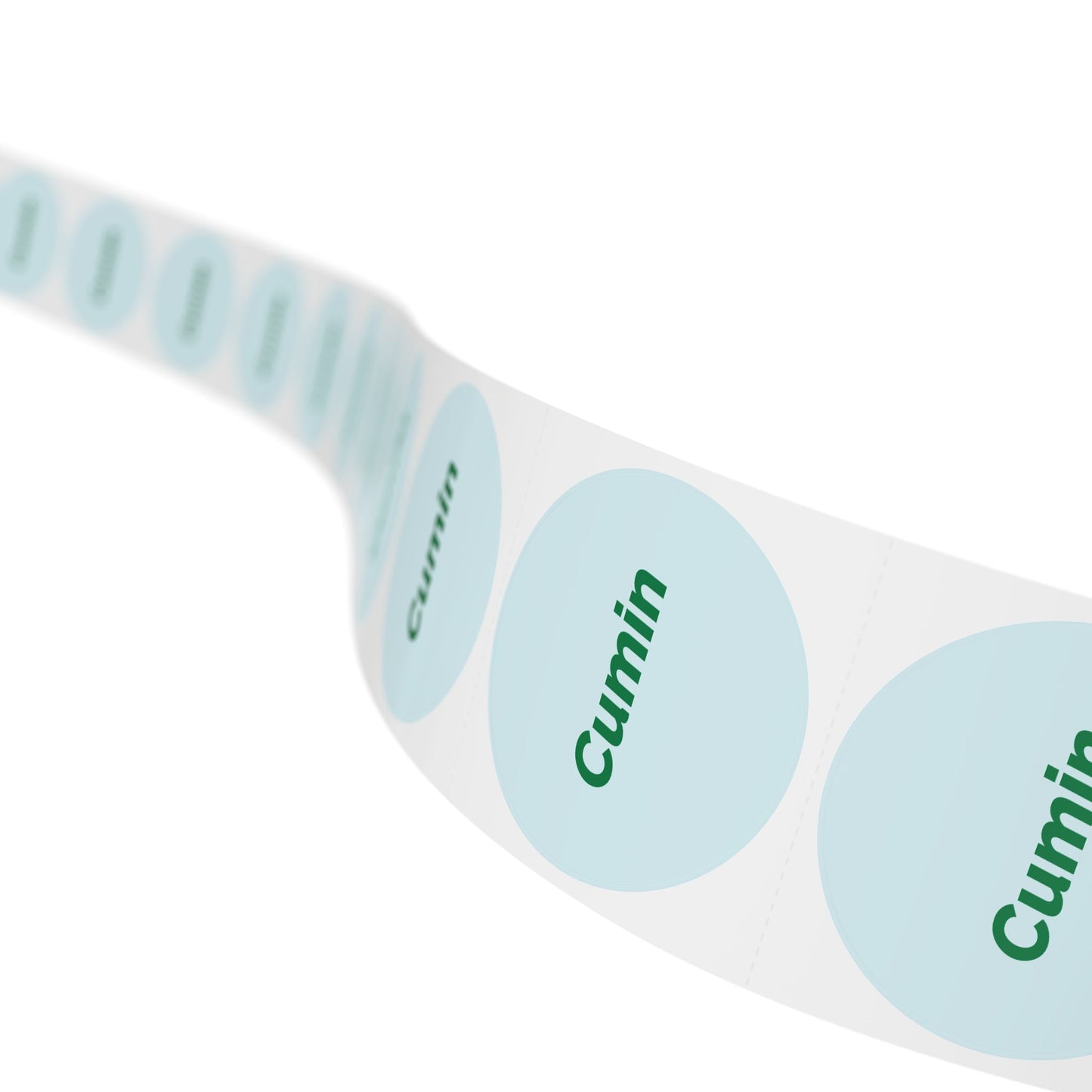 🧊 Cumin 🧊 Herbs and Spices - Round Sticker Label Rolls