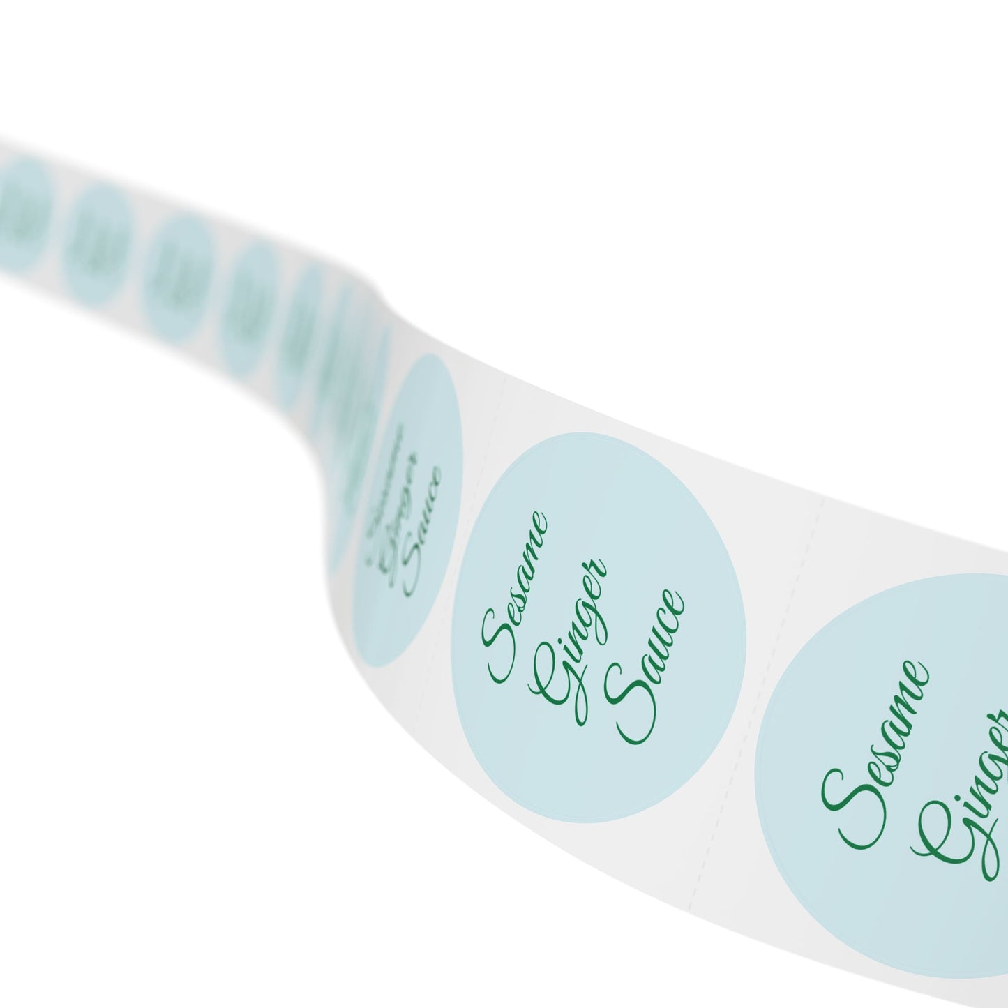 π§ Sesame Ginger Sauce π§ Round Sticker Label Rolls