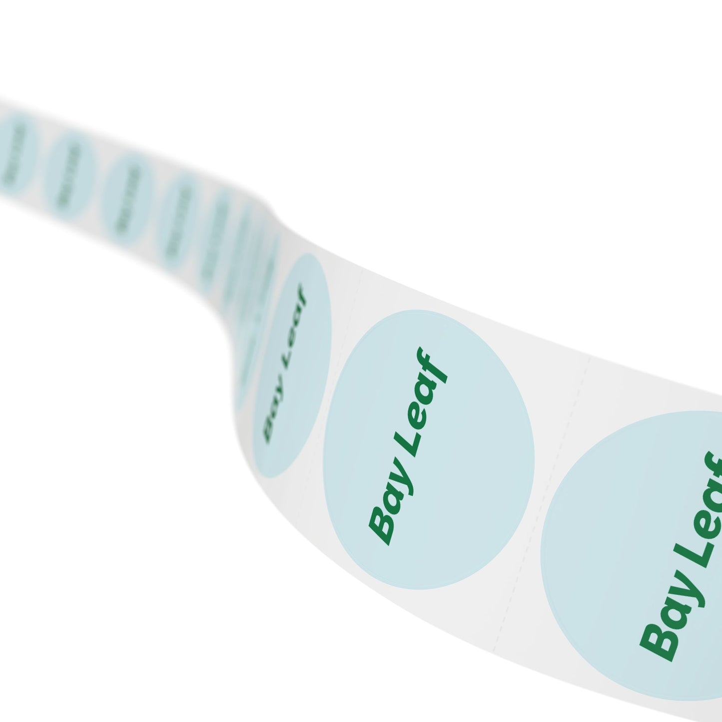🧊 Bay Leaf 🧊 Herbs and Spices - Round Sticker Label Rolls
