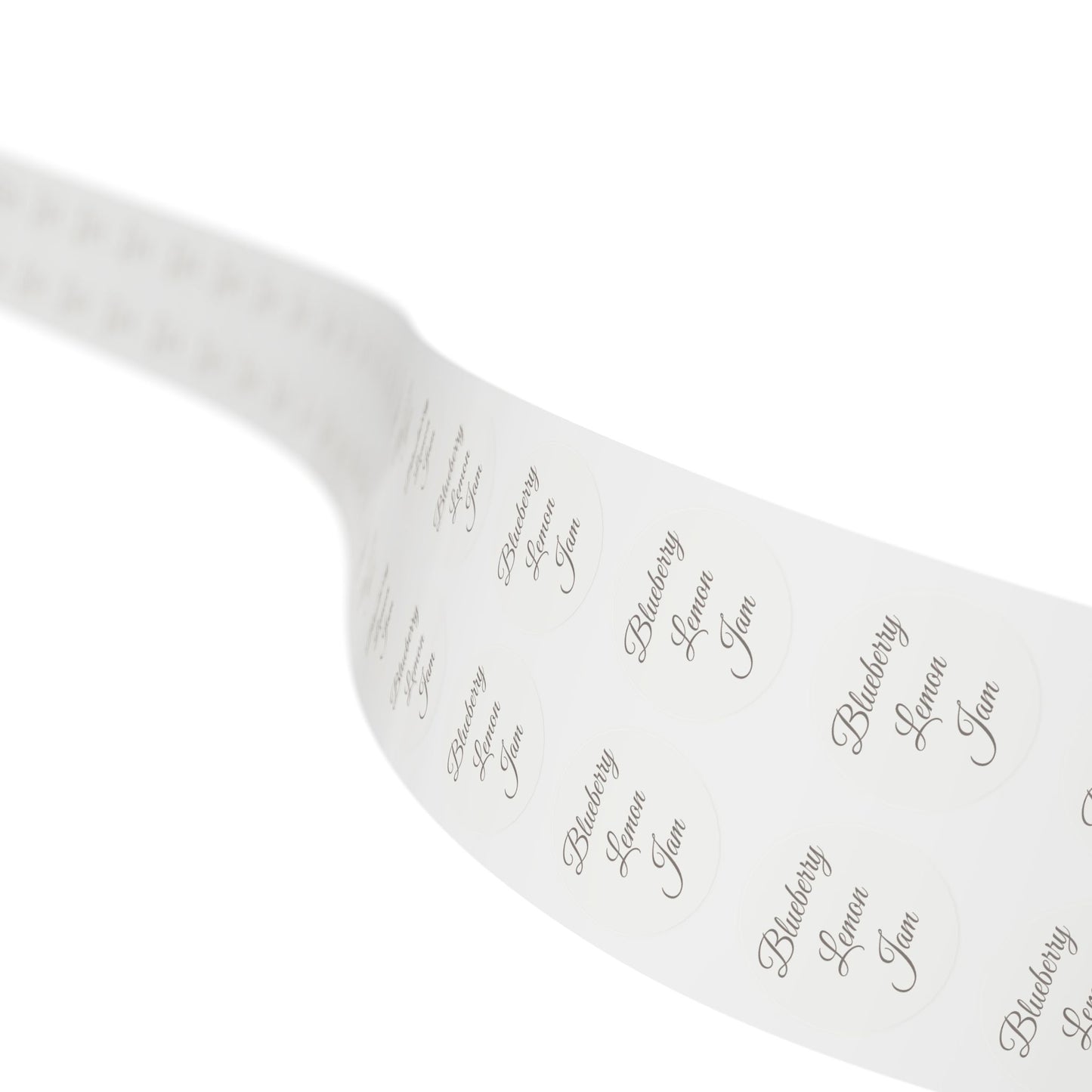 π§ Blueberry & Lemon Jam π§ Round Sticker Label Rolls