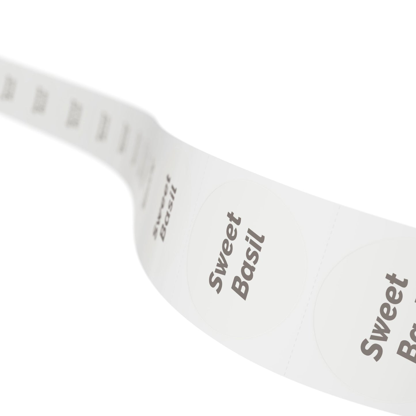 🧊 Sweet Basil 🧊 Herbs and Spices - Round Sticker Label Rolls